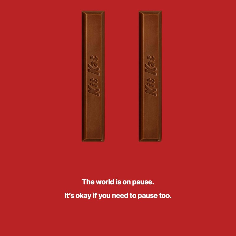 #HaveaBreak - Kit Kat Covid poster by Jess Kielstra and Nina Forbes Turner