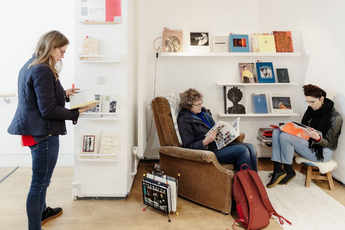 The 'Women and the Photobook' reading room in Oxford