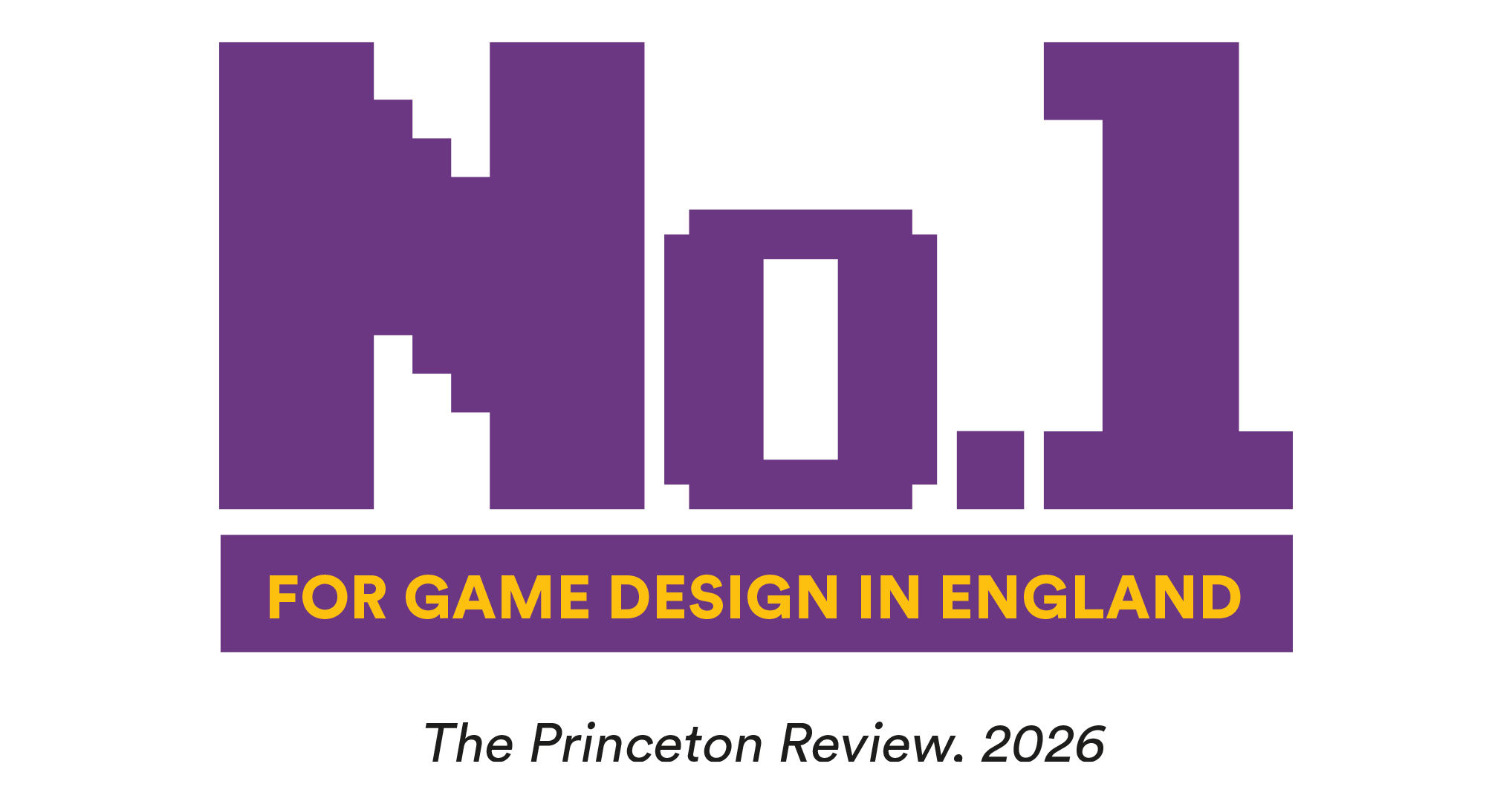 Number one for game design in England from the Princeton Review 2026