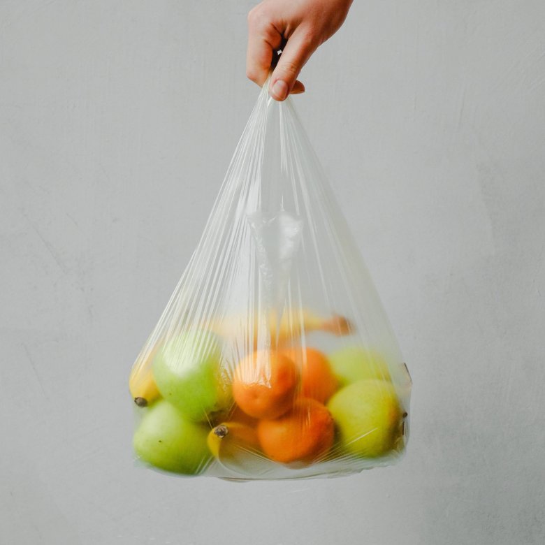 A bag of food waste