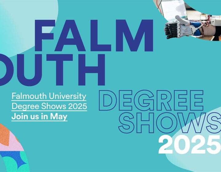 Falmouth University Degree Shows 2025 branding