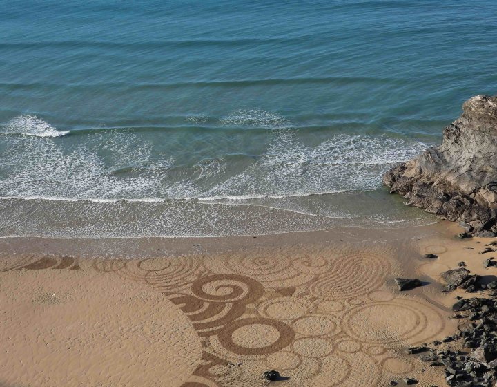 Springboard Studios research project patterns on the sand