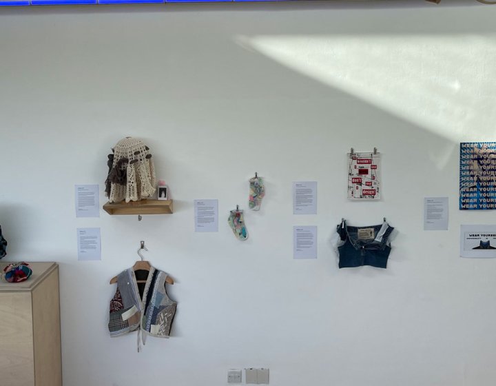 Student work in the gallery