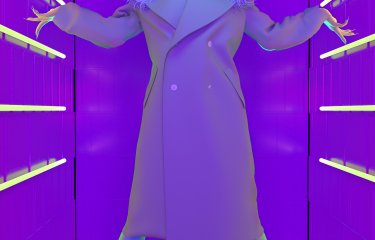 Digital clothing image of long coat