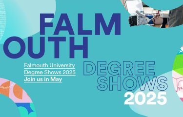 Falmouth University Degree Shows 2025 branding