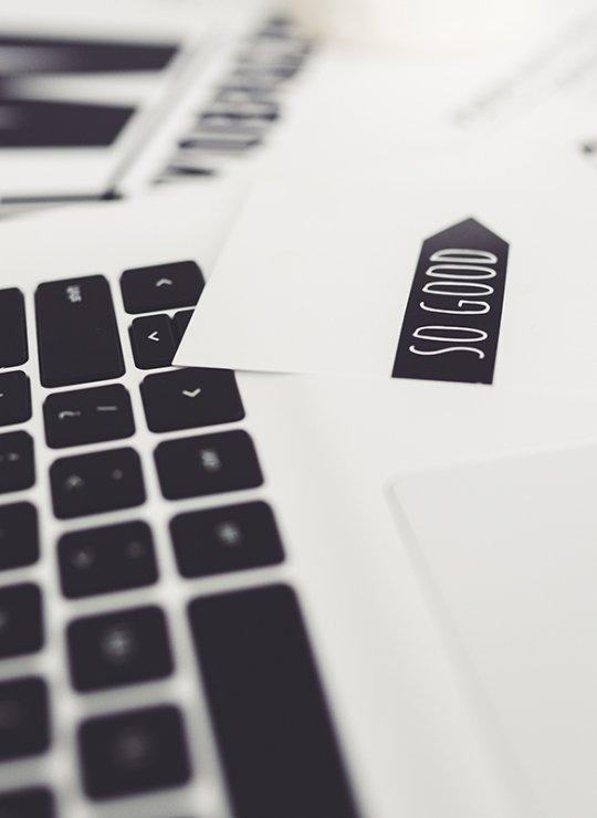 Close up of a laptop keyboard.
