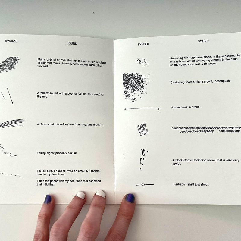 An open book with illustrations
