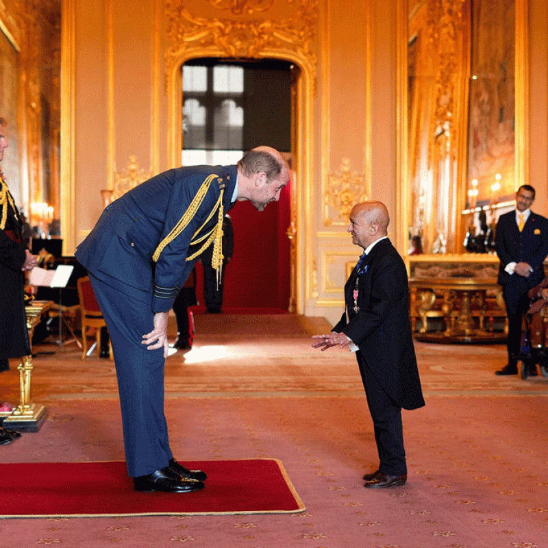 Mr Kiran Shah and the Prince of Wales