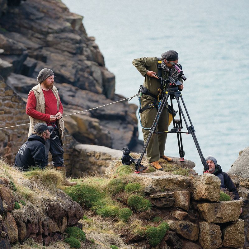 Mark Jenkin filming