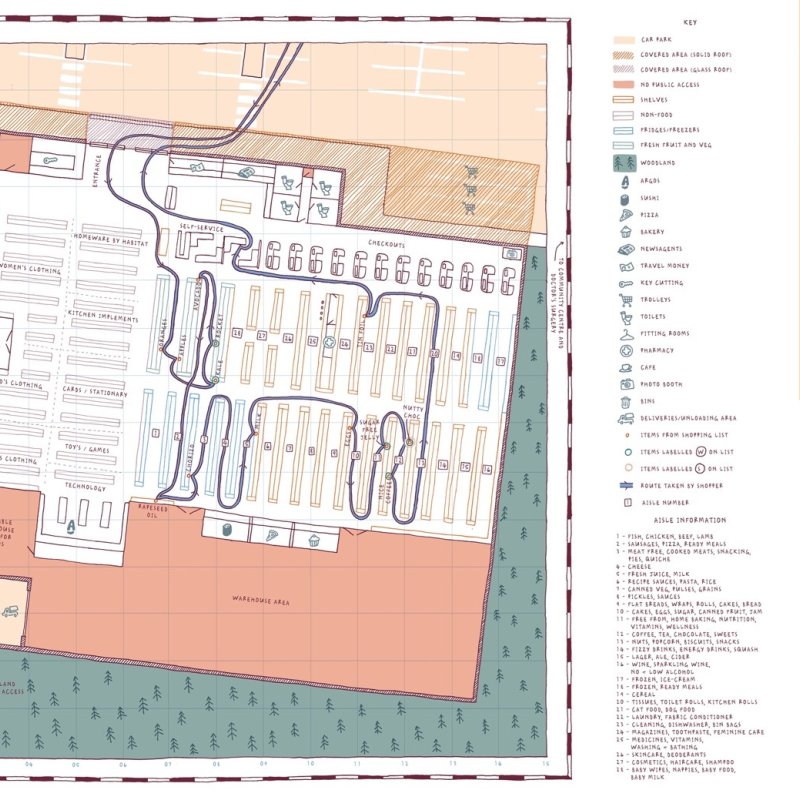 An illustrated map