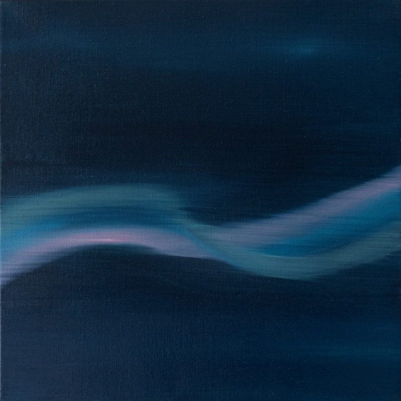 A blue abstract painting